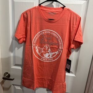 Women Coral color True Religion Top